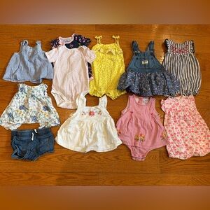 Baby Girl Summer Clothing Lot – Size 12 Months